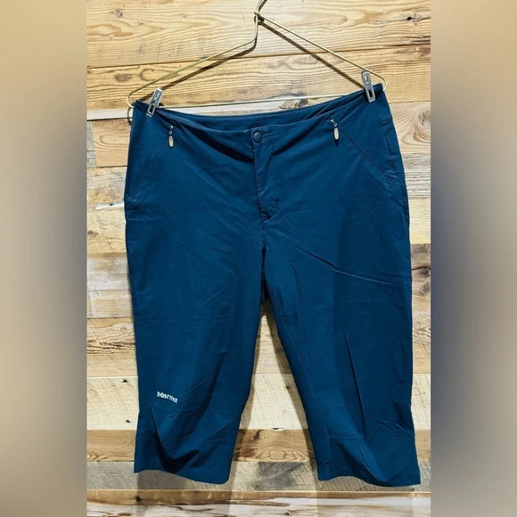 Marmot Womens Deep Navy Capri USM pockets hiking walking comfort sports summer - Picture 6 of 6